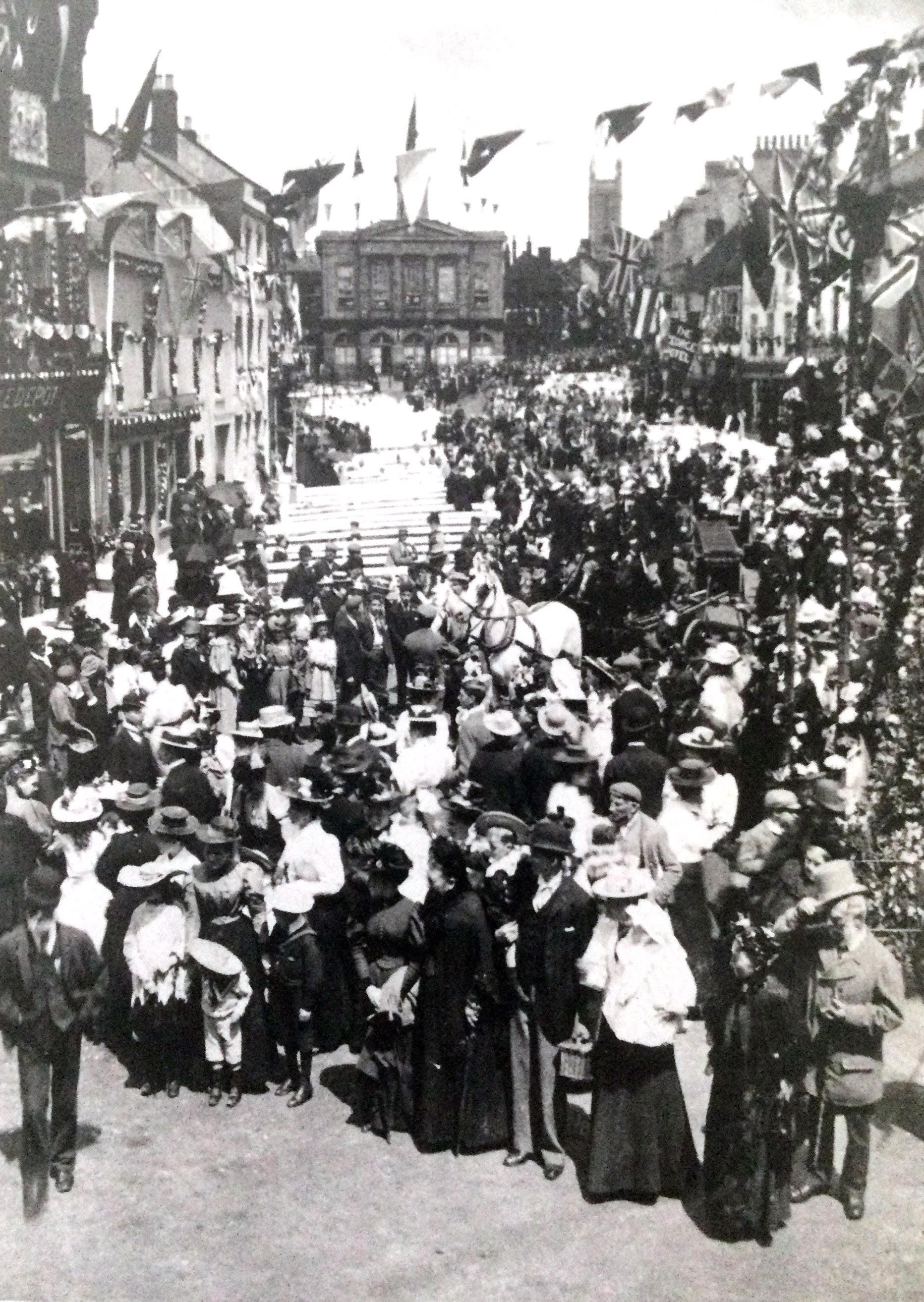 Queen Victorias Diamond Jubilee Celebrations in the High Street in 1897